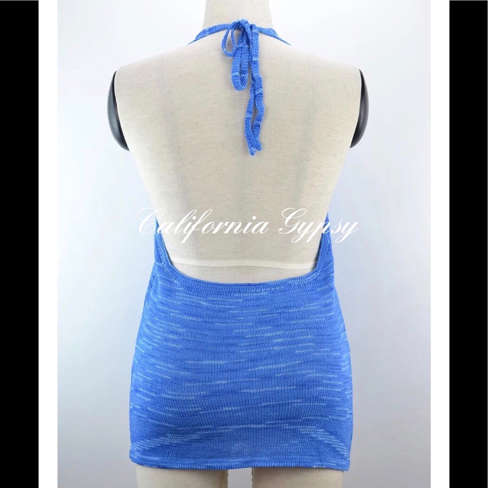 Tie Dye Knit Halter Dress - Picture 4 of 10